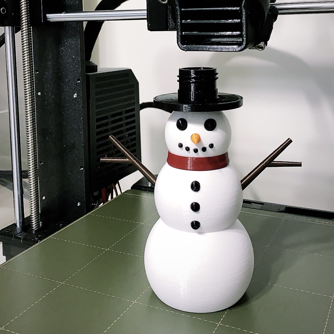 snowman on printer